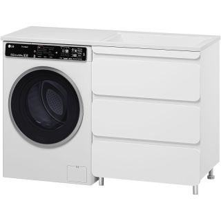 Напольная тумба под раковину Misty Чегет 130 R УТ000013565 белый